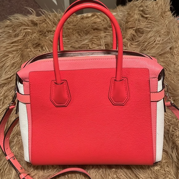 Michael Kors Mercer Leather Crossbody Satchel - Picture 8 of 15